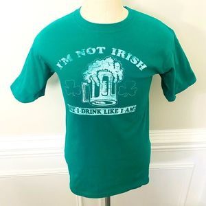 i am not irish but i drink like i am logo t-shirt